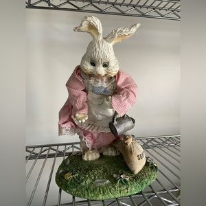Easter Bunny Ceramic Figurine